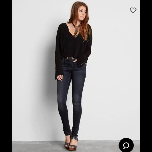 Buckle Denim - Buckle Black Fit No. 76 Skinny Stretch Jeans 22"